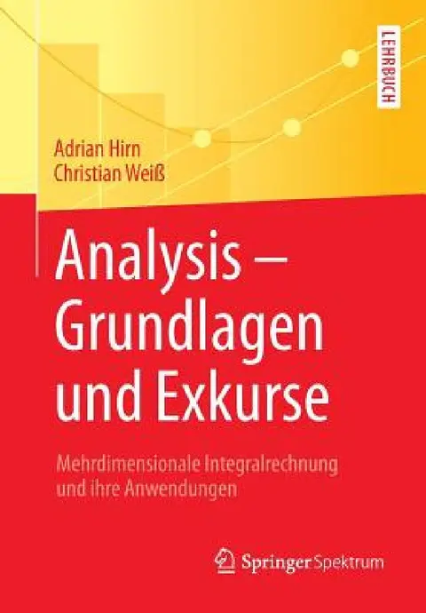 Cover of Analysis - Grundlagen Und Exkurse