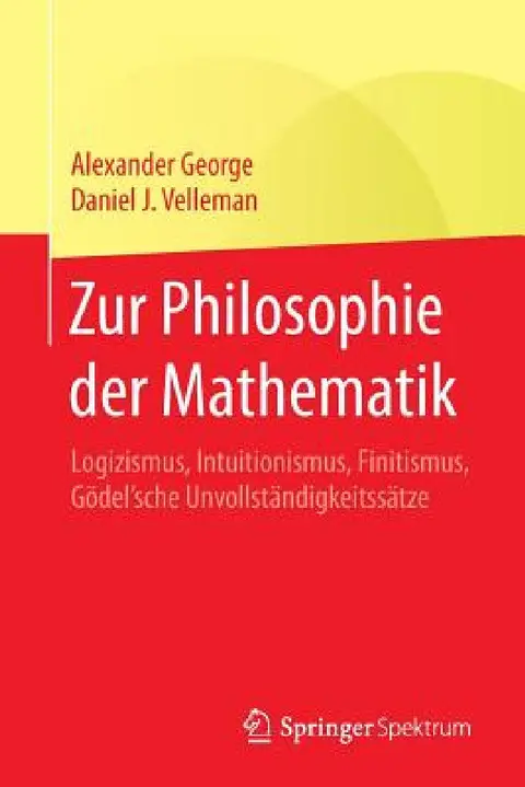 Cover of Zur Philosophie Der Mathematik