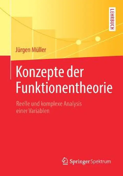 Cover of Konzepte Der Funktionentheorie