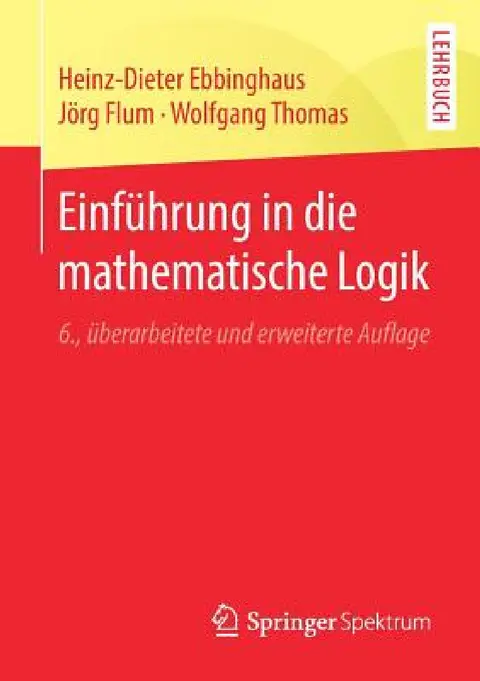 Cover of Einführung in Die Mathematische Logik