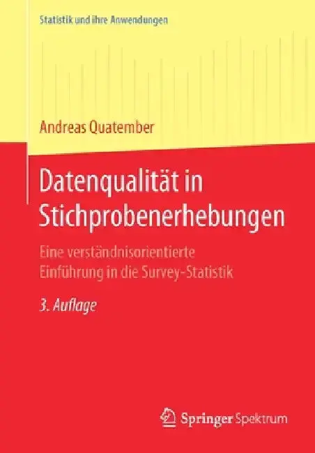 Cover of Datenqualität in Stichprobenerhebungen