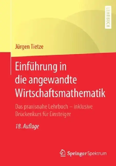 Cover of Einführung in Die Angewandte Wirtschaftsmathematik