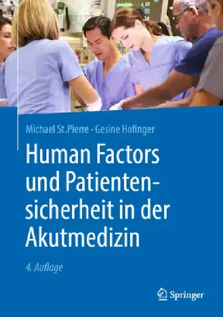 Cover of Human Factors Und Patientensicherheit in Der Akutmedizin