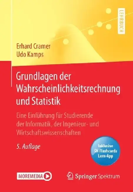 Cover of Grundlagen Der Wahrscheinlichkeitsrechnung Und Statistik