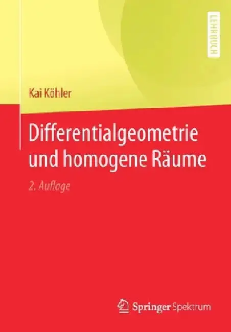 Cover of Differentialgeometrie Und Homogene Räume