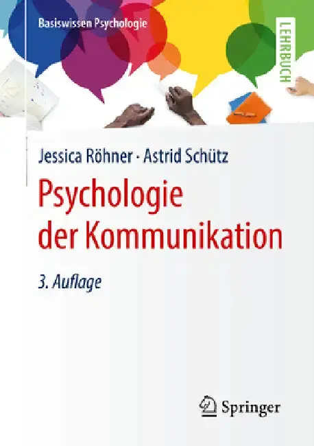 Cover of Psychologie Der Kommunikation