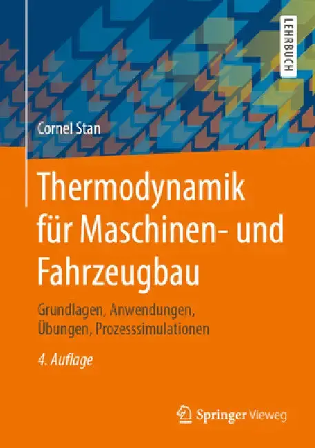 Cover of Thermodynamik Für Maschinen- Und Fahrzeugbau