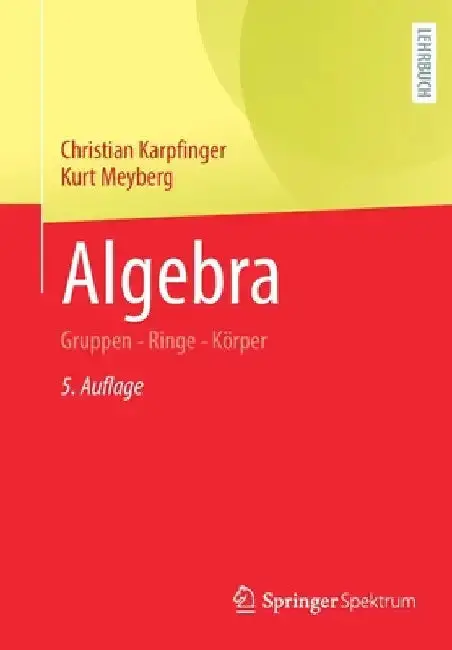 Cover of Algebra