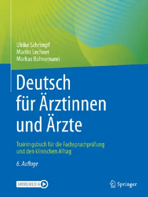 Cover of Deutsch Für Ärztinnen Und Ärzte