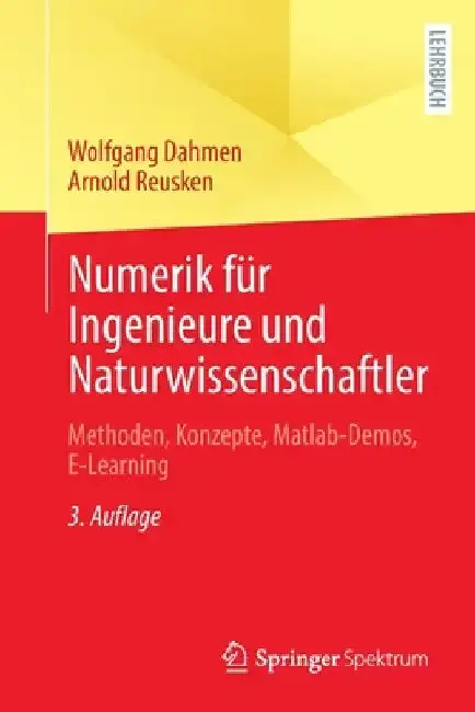Cover of Numerik Für Ingenieure Und Naturwissenschaftler