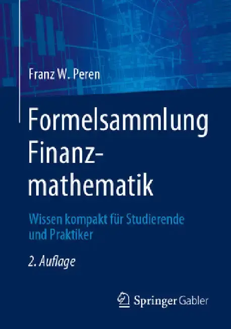 Cover of Formelsammlung Finanzmathematik