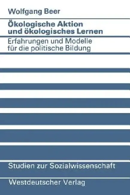 Cover of Ökologische Aktion Und Ökologisches Lernen