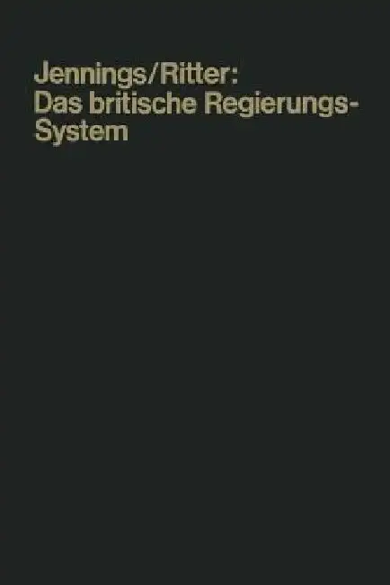 Cover of Das Britische Regierungssystem