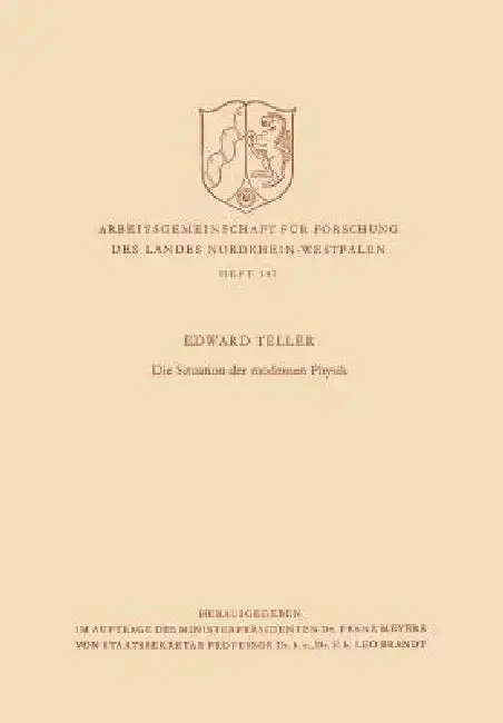 Cover of Die Situation Der Modernen Physik