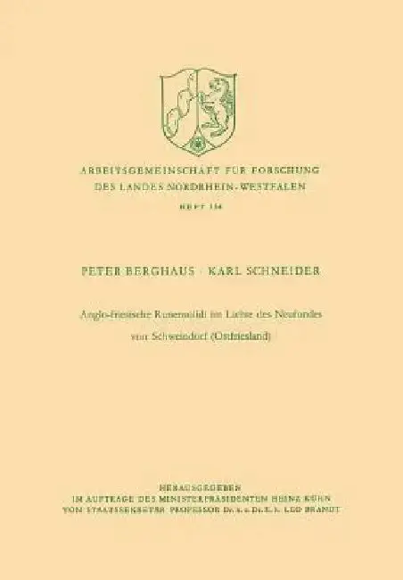 Cover of Anglo-Friesische Runensolidi Im Lichte Des Neufundes Von Schweindorf (Ostfriesland)