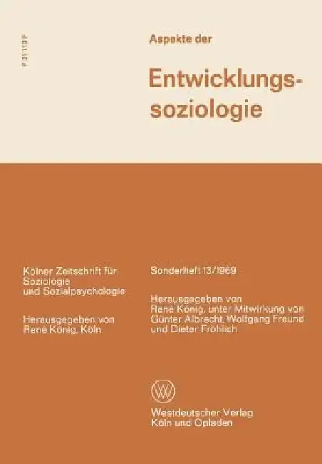 Cover of Aspekte Der Entwicklungssoziologie