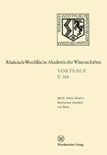 Cover of Beethovens Abschied von Bonn