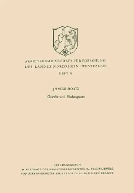 Cover of Goethe und Shakespeare