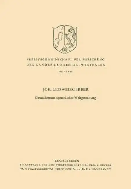 Cover of Grundformen Sprachlicher Weltgestaltung
