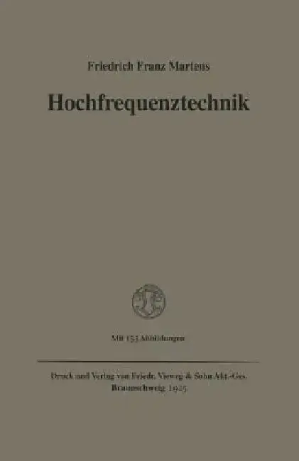 Cover of Hochfrequenztechnik