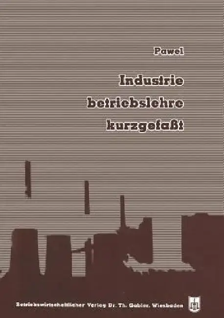 Cover of Industriebetriebslehre, Kurzgefaßt