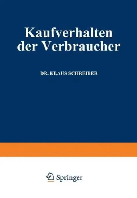 Cover of Kaufverhalten Der Verbraucher