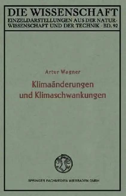 Cover of Klimaänderungen Und Klimaschwankungen