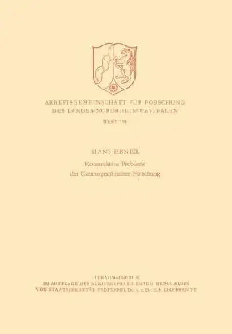 Cover of Konstruktive Probleme Der Ozeanographischen Forschung