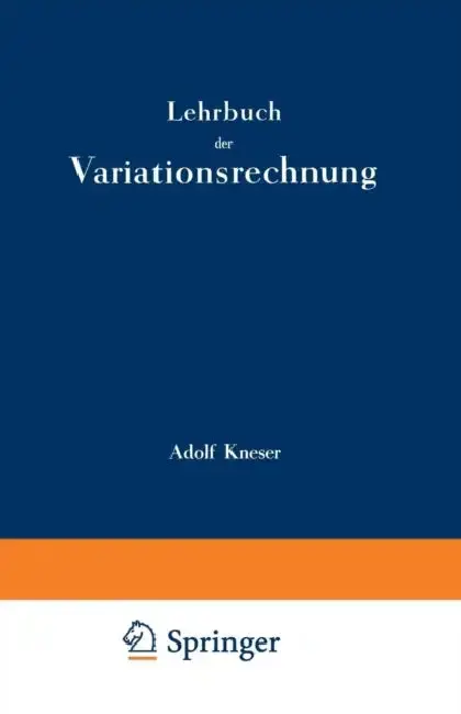 Cover of Lehrbuch Der Variationsrechnung