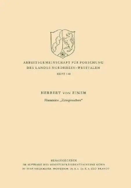 Cover of Masaccios "Zinsgroschen"