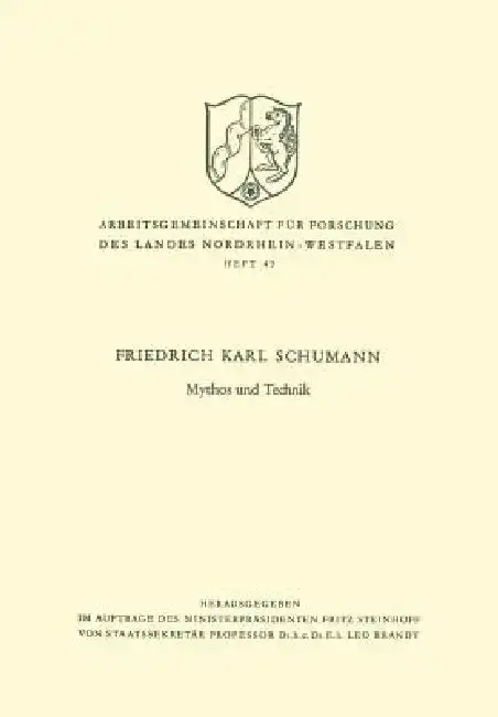 Cover of Mythos Und Technik