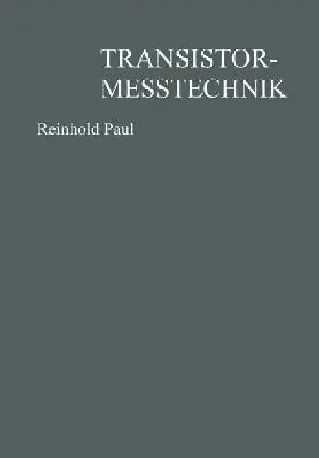 Cover of Transistormeßtechnik
