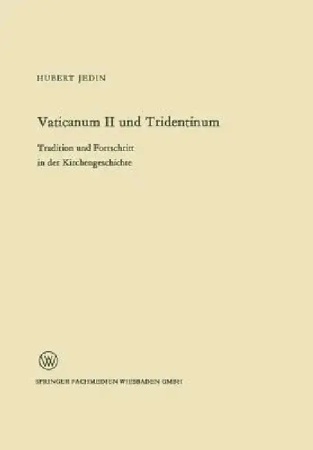 Cover of Vaticanum II Und Tridentinum