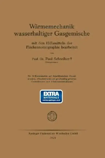 Cover of Wärmemechanik Wasserhaltiger Gasgemische