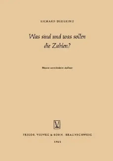Cover of Was Sind Und Was Sollen Die Zahlen?