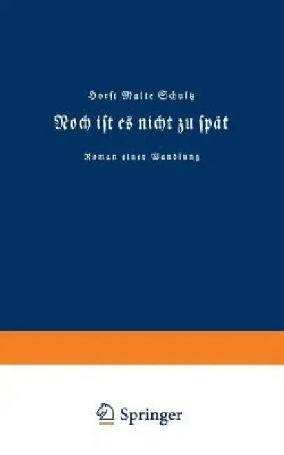 Cover of Noch Ist Es Nicht Zu Spät