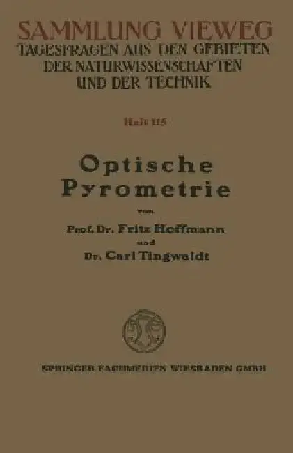 Cover of Optische Pyrometrie