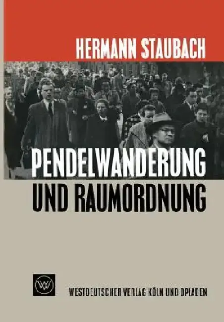 Cover of Pendelwanderung Und Raumordnung