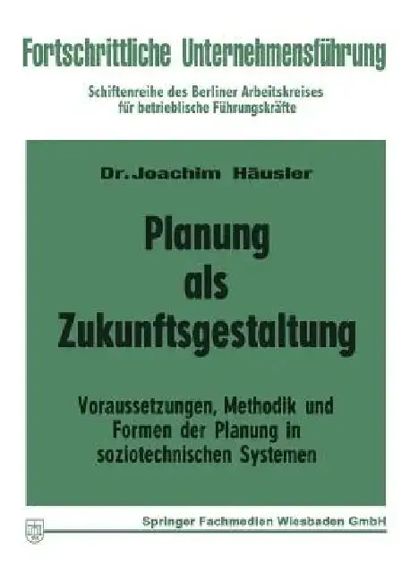 Cover of Planung ALS Zukunftsgestaltung