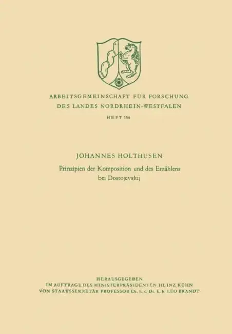 Cover of Prinzipien Der Komposition Und Des Erzählens Bei Dostojevskij