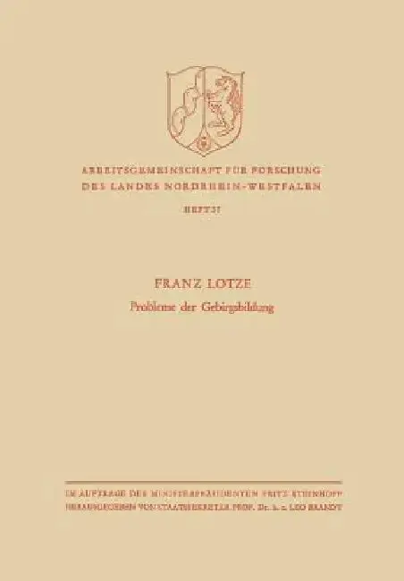 Cover of Probleme Der Gebirgsbildung