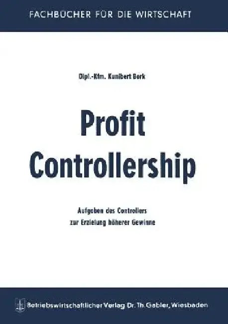 Cover of Profit Controllership