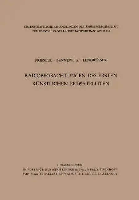 Cover of Radiobeobachtungen Des Ersten Künstlichen Erdsatelliten