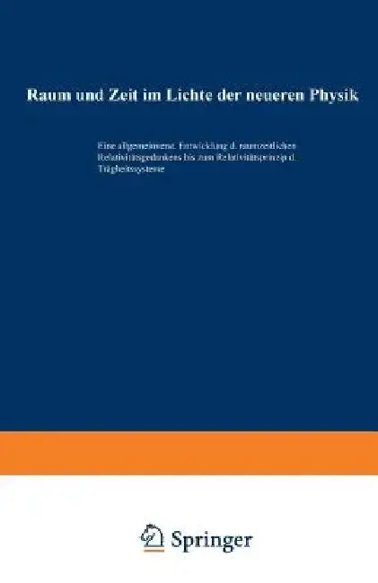 Cover of Raum Und Zeit Im Lichte Der Neueren Physik
