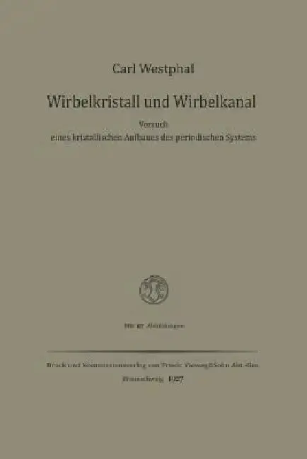 Cover of Wirbelkristall Und Wirbelkanal