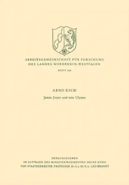 Cover of James Joyce Und Sein Ulysses