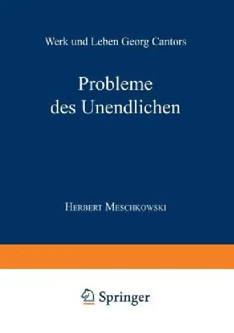 Cover of Probleme Des Unendlichen