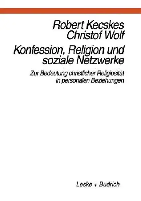 Cover of Konfession, Religion Und Soziale Netzwerke