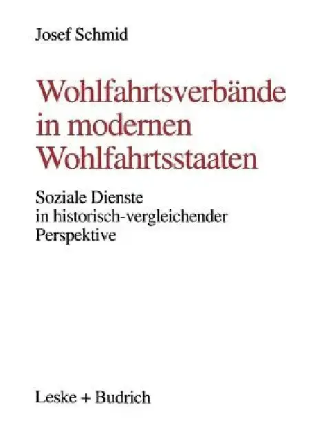 Cover of Wohlfahrtsverbände in Modernen Wohlfahrtsstaaten