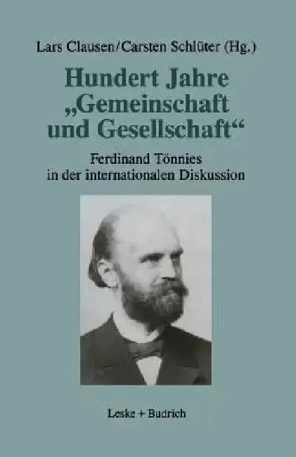 Cover of Hundert Jahre "Gemeinschaft Und Gesellschaft"